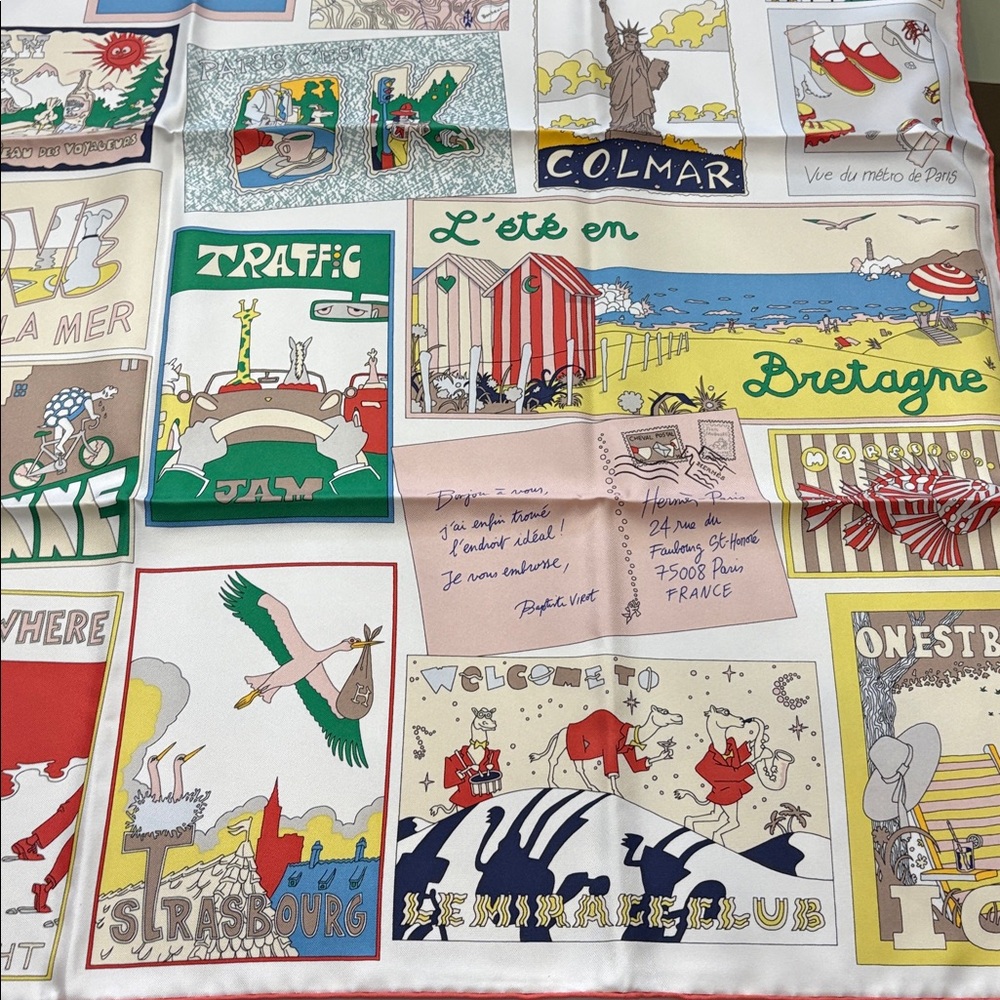 Brand new Hermes scarf 90 on est bien - Picture 4 of 7